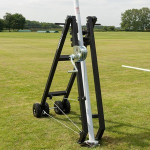 Winch system for rugby posts
