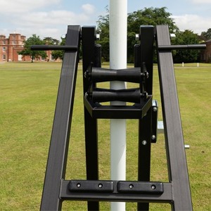 Winch system for rugby posts