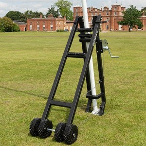 Winch system for rugby posts