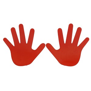 Handprint markers (pair)