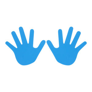 Handprint markers (pair)