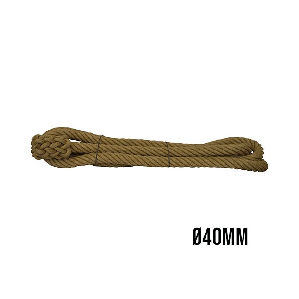 Smooth hemp rope - Ø40 mm