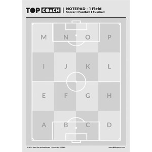 Football A4 notepad – Playing field