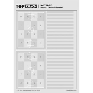 Bloc-notes football A4 - 2 Terrains de jeu