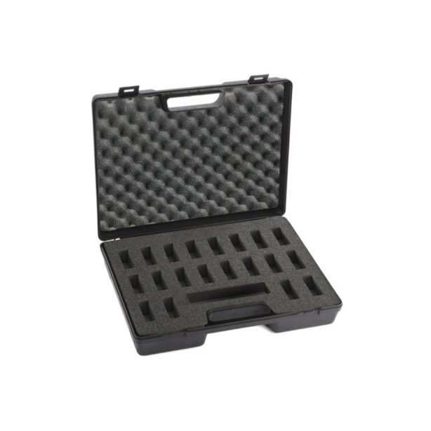 Malette chrono avec mousse - 20 emplacements