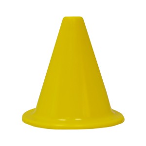 Cône souple en caoutchouc - 20 cm - Jaune