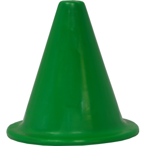 Cône souple en caoutchouc - 20 cm - Vert