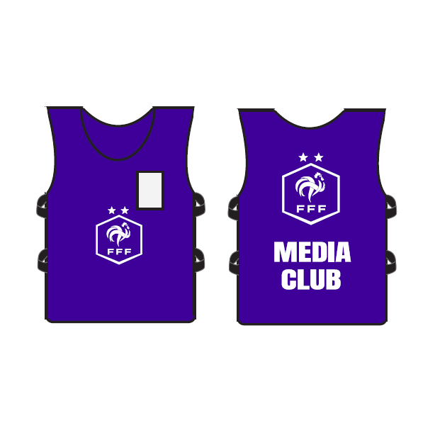 Official FFF training bib – Media Club