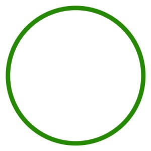 Round hoop – Green – 65 cm