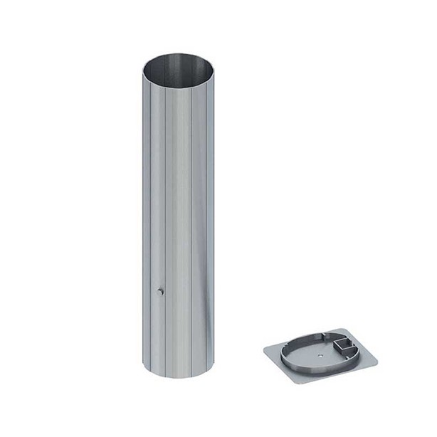 Set of 4 aluminum sheaths - Ø 102 mm