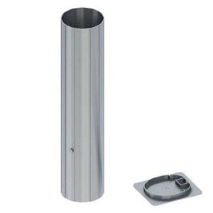 Set of 4 aluminum sheaths - Ø 102 mm