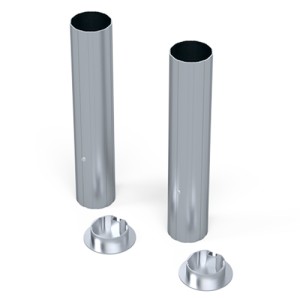 Set of 4 aluminum sheaths - Ø 90 mm