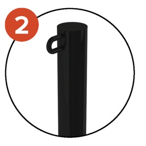 Rear masts for 8 and 11 goals - Ø49 mm