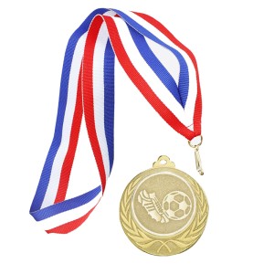 Médaille football - Or - 70 mm