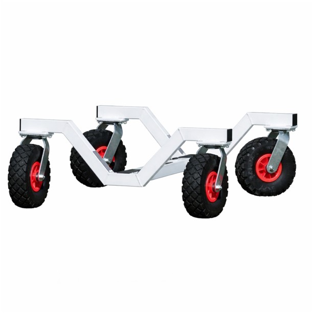 Lot de 4 chariots de transport pour but et cage de football - Harrod Sport