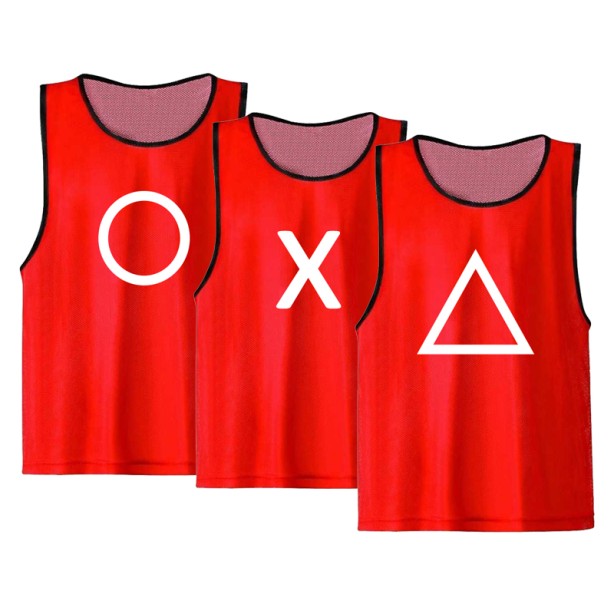 Chasuble rouge - cognitif - Symbole - Série 1 - Lot de 15