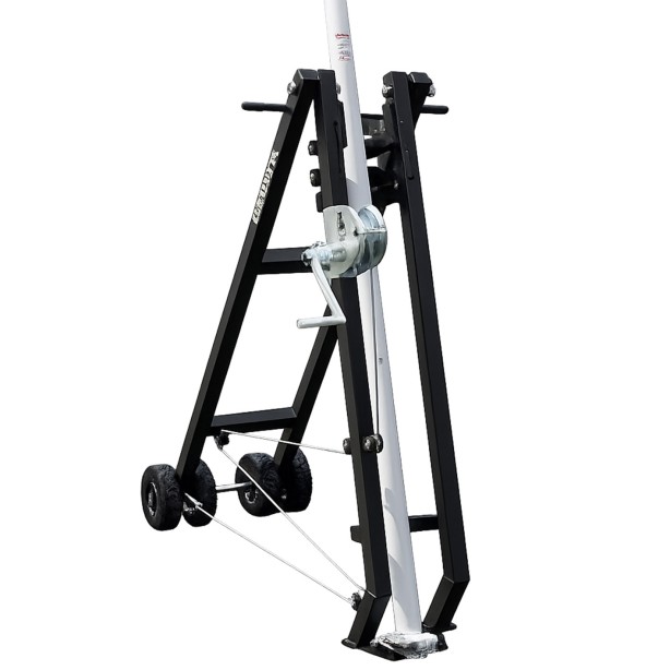 Winch system for rugby posts