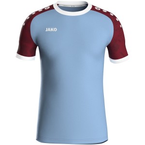 Maillot Iconic Jako - Manche courte - Bleu ciel et rouge vin