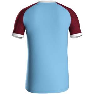 Jako Iconic Jersey - Short sleeve - Sky blue and wine red