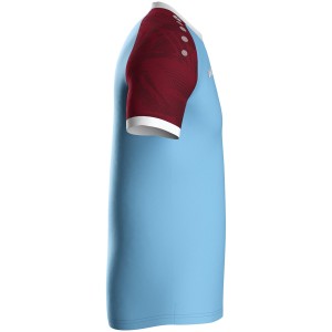 Maillot Iconic Jako - Manche courte - Bleu ciel et rouge vin