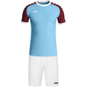 Maillot Iconic Jako - Manche courte - Bleu ciel et rouge vin