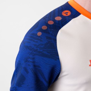 Maillot Iconic Jako - Manche courte - Blanc, bleu et orange