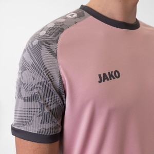 Maillot Iconic Jako - Manche courte - Rose et gris