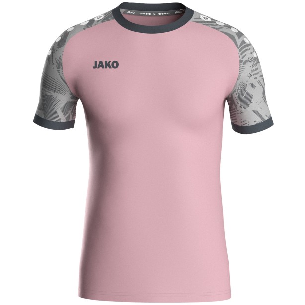 Jako Iconic Jersey - Short sleeve - Pink and grey