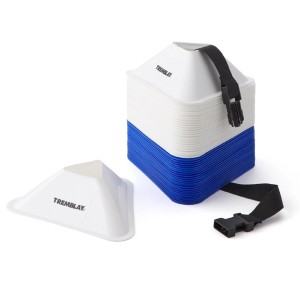 Lot de 50 coupelles - 100% recyclée - Bleu et blanc