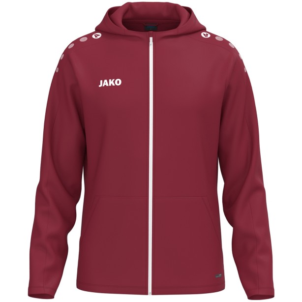 Hooded Jacket – One – Jako – Burgundy