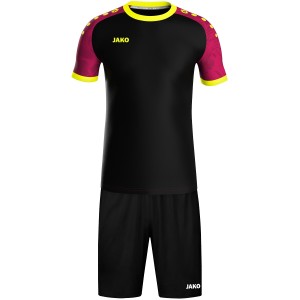 Iconic Jako Jersey - Short Sleeve - Black, Pink and Fluorescent Yellow