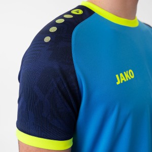 Maillot Iconic Jako - Manche courte - bleu et jaune fluo