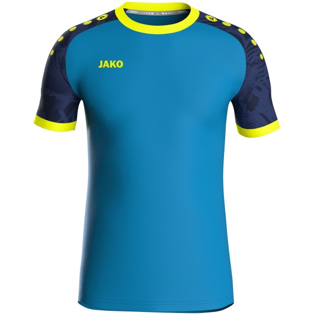 Maillot Iconic Jako - Manche courte - bleu et jaune fluo