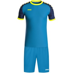 Iconic Jako Jersey - Short Sleeve - Blue and Fluorescent Yellow