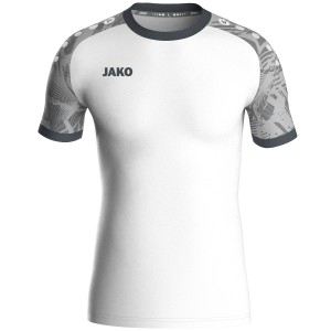 Iconic Jako Jersey - Short Sleeve - White and Grey