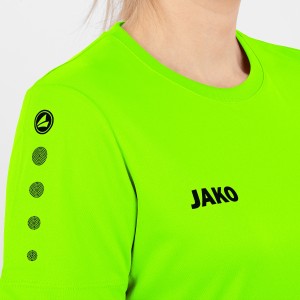 Maillot Team Jako femme - Manches courtes - Vert fluo