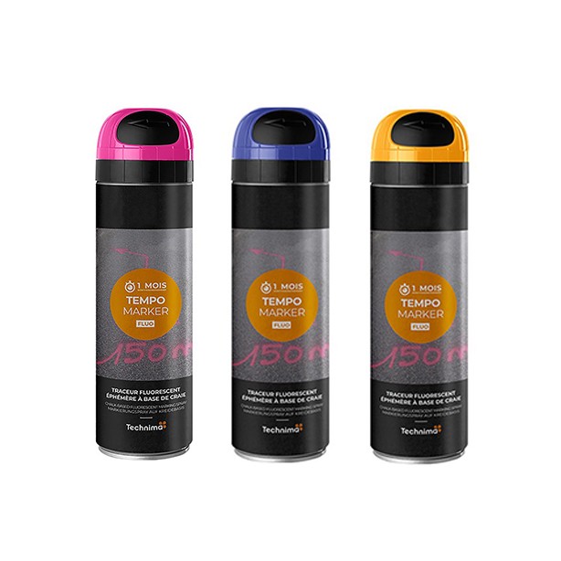 Chalk-based marking spray