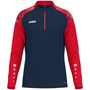Sweat Ziptop Sonic - Jako - Marine et rouge