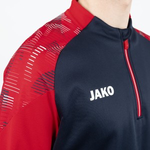 Sonic Ziptop Sweatshirt - Jako - Navy and red