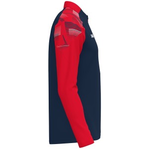 Sweat Ziptop Sonic - Jako - Marine et rouge