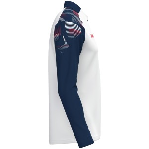 Sweat Ziptop Sonic - Jako - Blanc et marine