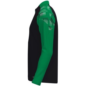 Sweat Ziptop Sonic - Jako - Noir et vert