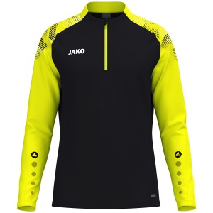Sweat Ziptop One - Jako - Black and yellow