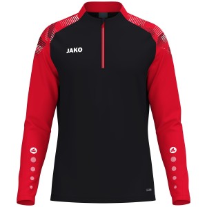 Sweat Ziptop Sonic - Jako - Noir et rouge