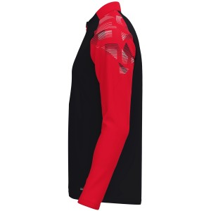 Sweat Ziptop Sonic - Jako - Black and Red