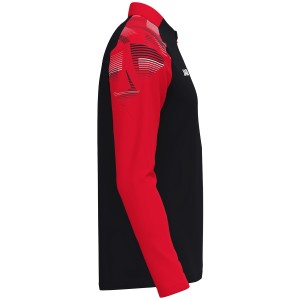 Sweat Ziptop Sonic - Jako - Black and Red