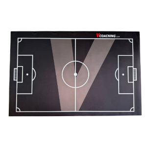 Tapis de table tactique football - 120 x 77 cm - Vcoaching - 30 pions (bleu & jaune)