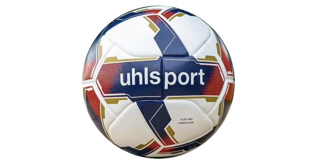 Uhlsport Elite Pro Competition Football Size 5 – White/Red/Navy Blue