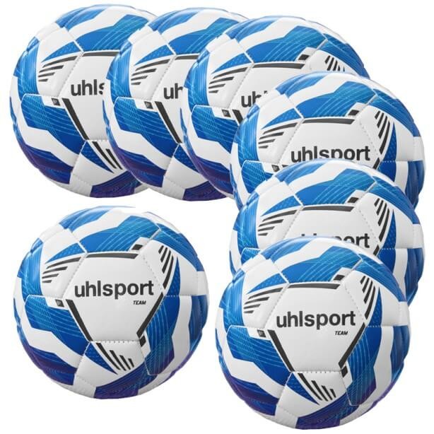 Lot de 20 ballons Team - T4 - Uhlsport - Blanc/Bleu