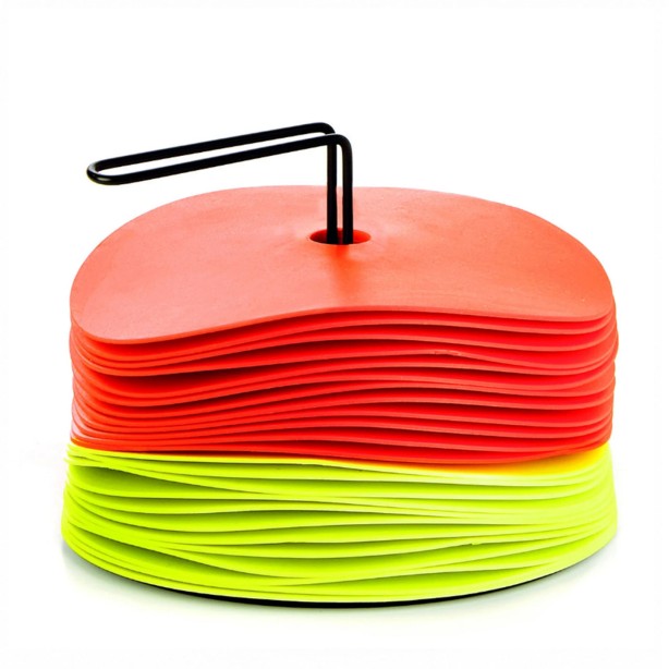 Set of 24 boundary discs - Orange & Yellow - 20 cm